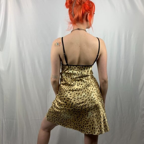 VANDRÉ Leopard print Chemise Slip Size Large - Picture 3 of 7